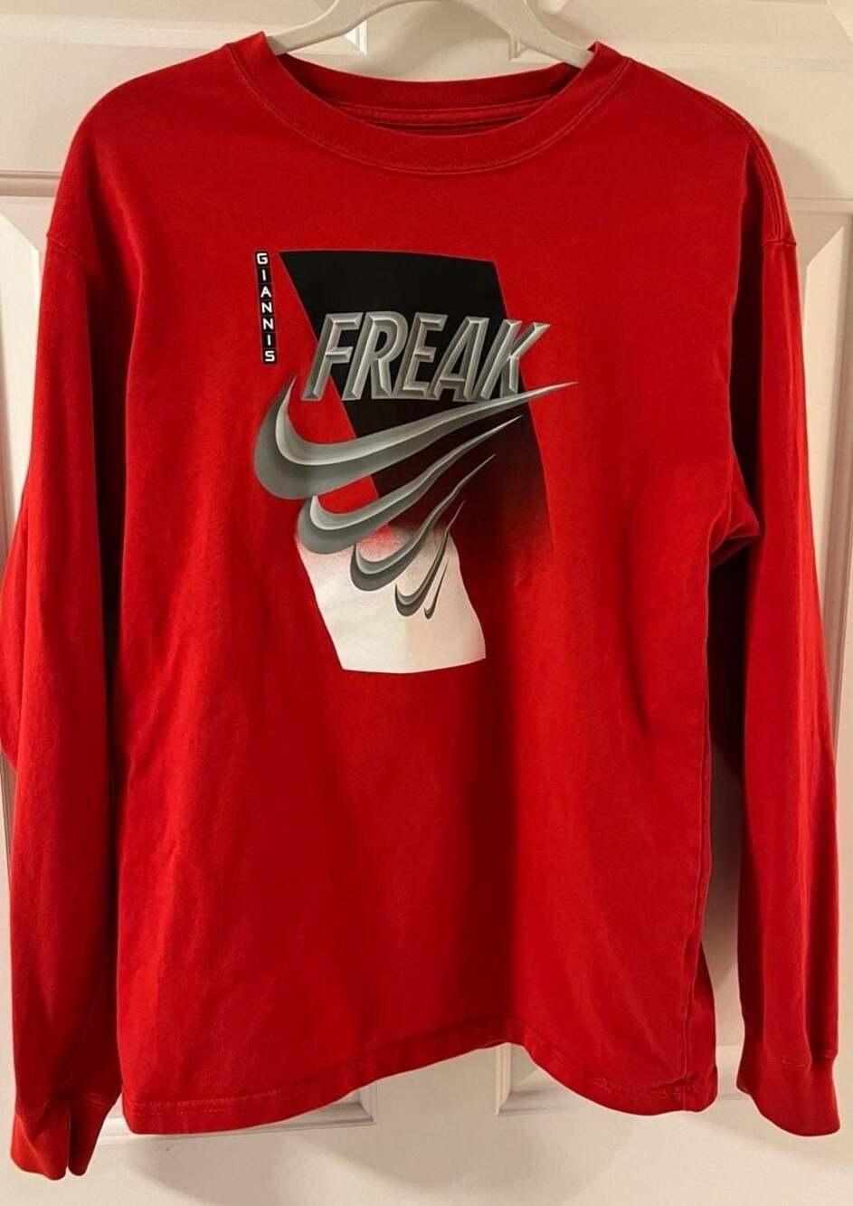 Nike Giannis Freak Max 90 Long‎ Sleeve Basketball Shirt Small